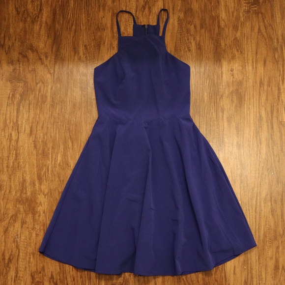 lulus call to charms royal blue skater dress - Picture 2 of 5